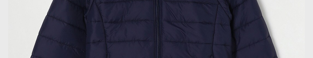 Buy Fame Forever By Lifestyle Girls Navy Blue Lightweight Puffer Jacket ...