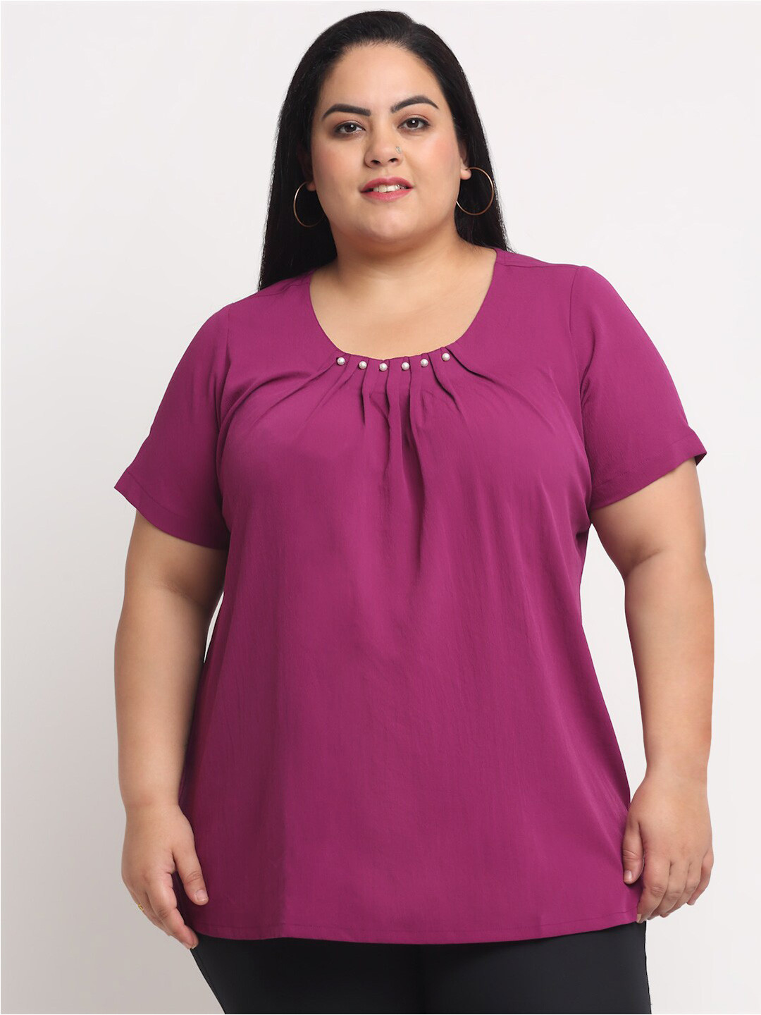 Buy PlusS Plus Size Women Purple Top Tops for Women 20294160 Myntra