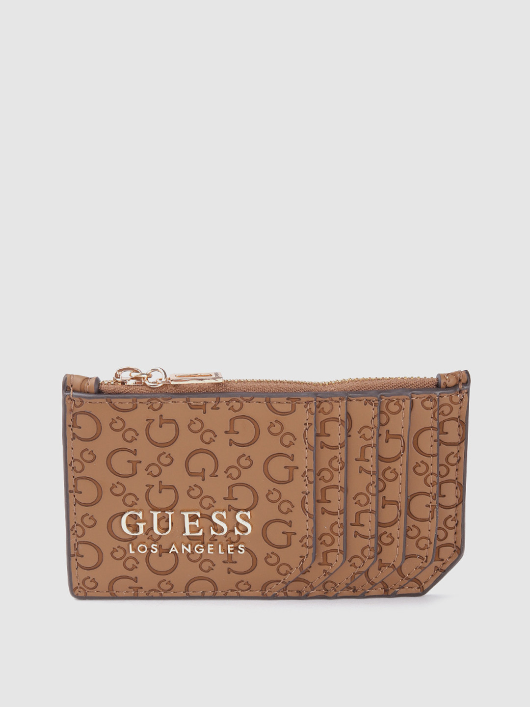 Guess G Logo Card Holder Wallet - Recycled Polyurethane With Leather Interior, Multi-Color, Compact Design - View #6