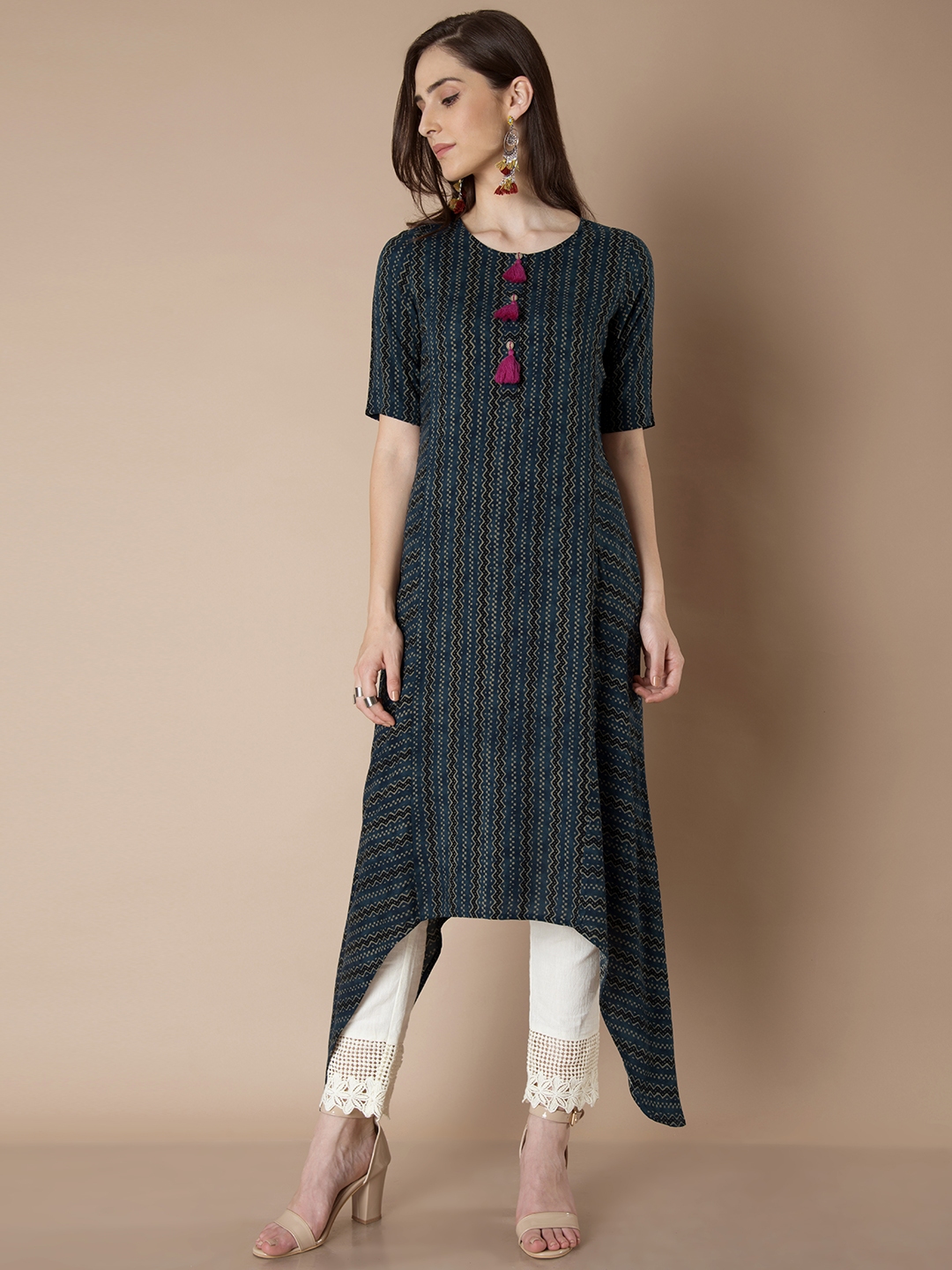 indya blue kurta