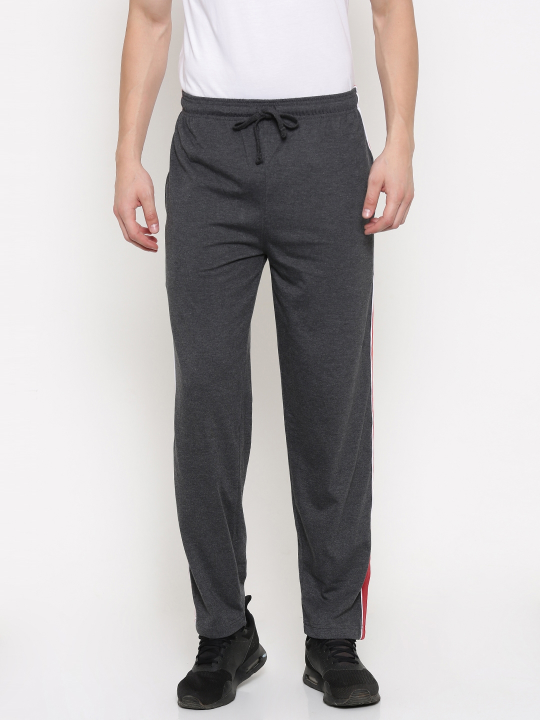 charcoal track pants