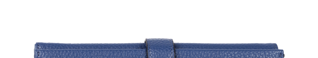 Buy DressBerry Women Navy Blue Solid Two Fold Wallet - Wallets for