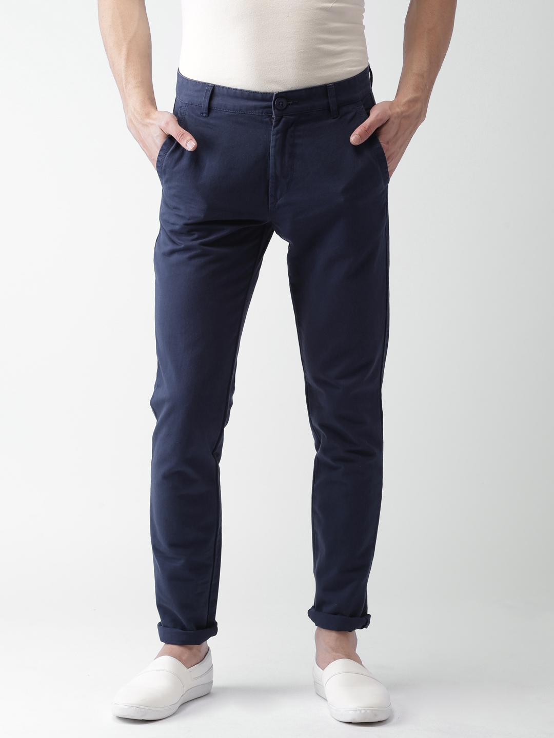 navy blue chinos