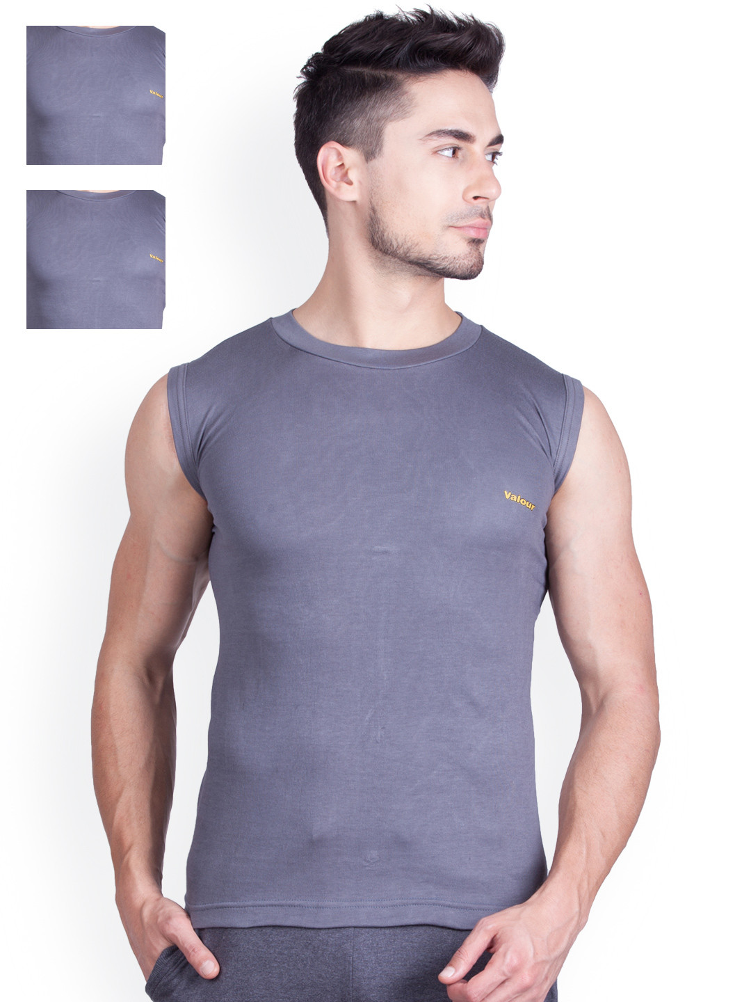 Buy Lux Cozi Pack Of 3 Round Neck Sleeveless Valour Innerwear Vests