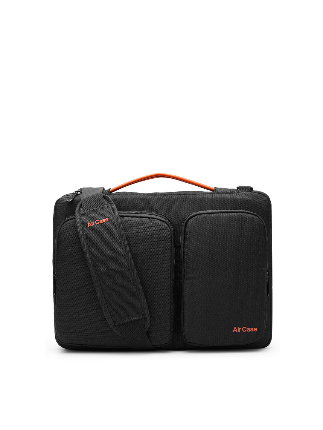 Buy AirCase Unisex Black & Orange Laptop Bag Laptop Bag for Unisex