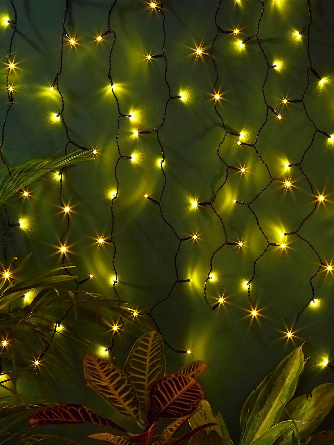 Buy Home Centre Yellow Serena Lustre Curtain String Light String