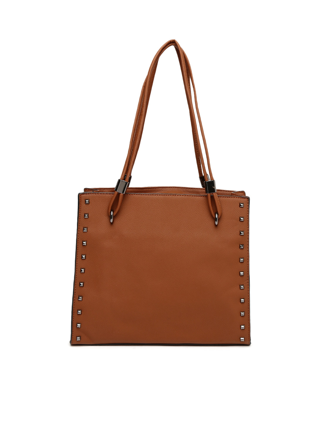 Buy Roadster Brown Solid Studded Shoulder Bag Handbags for Women