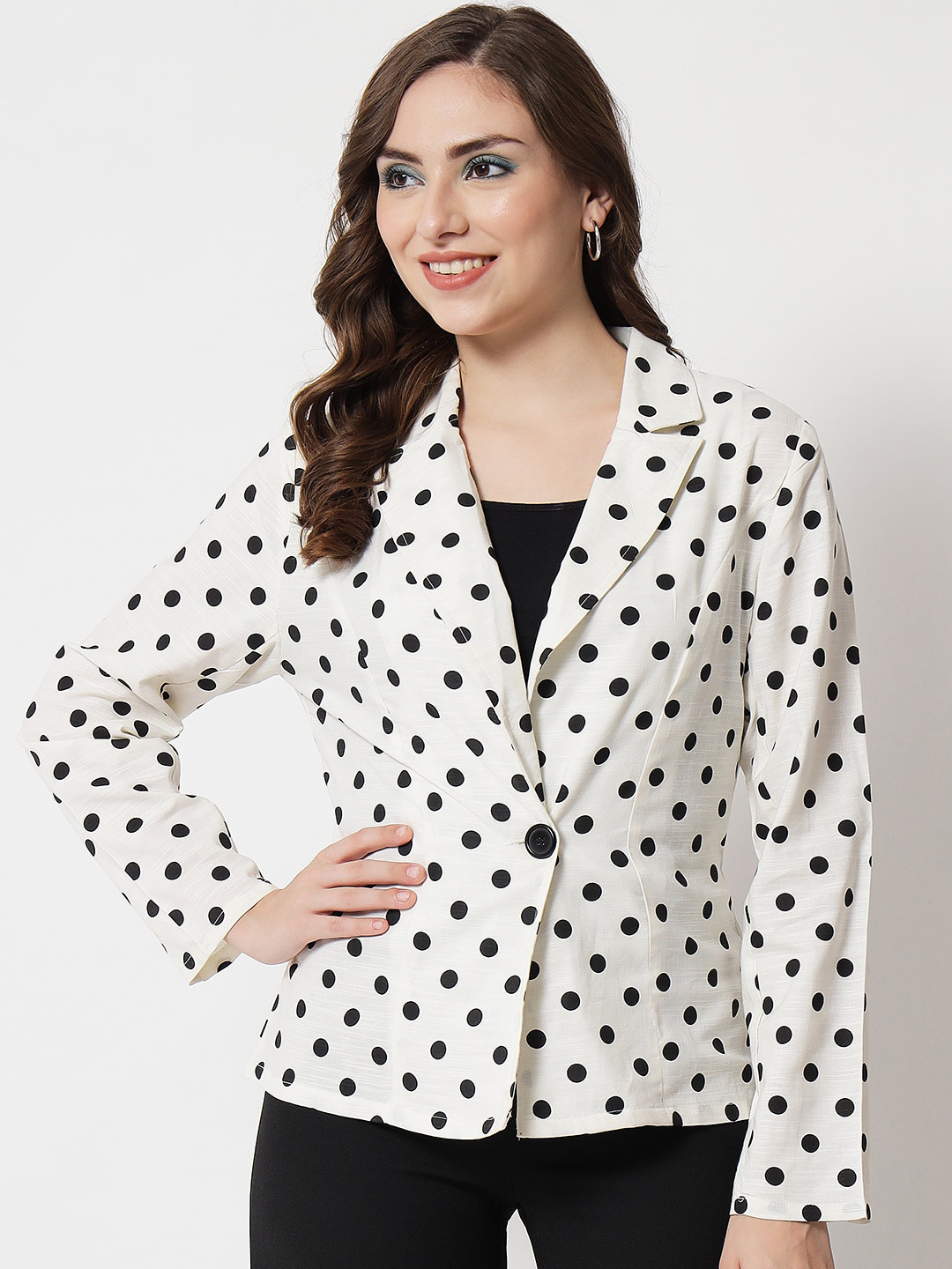 Buy Trend Arrest Women White Tailored Jacket Jackets for Women