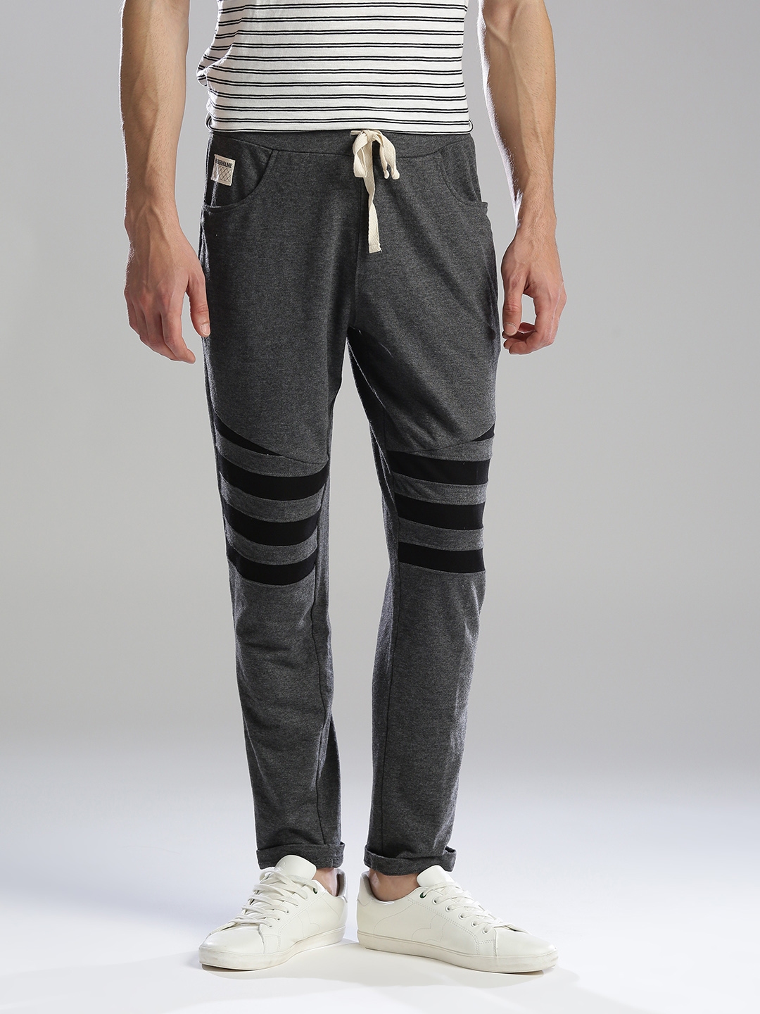 grey track pants mens
