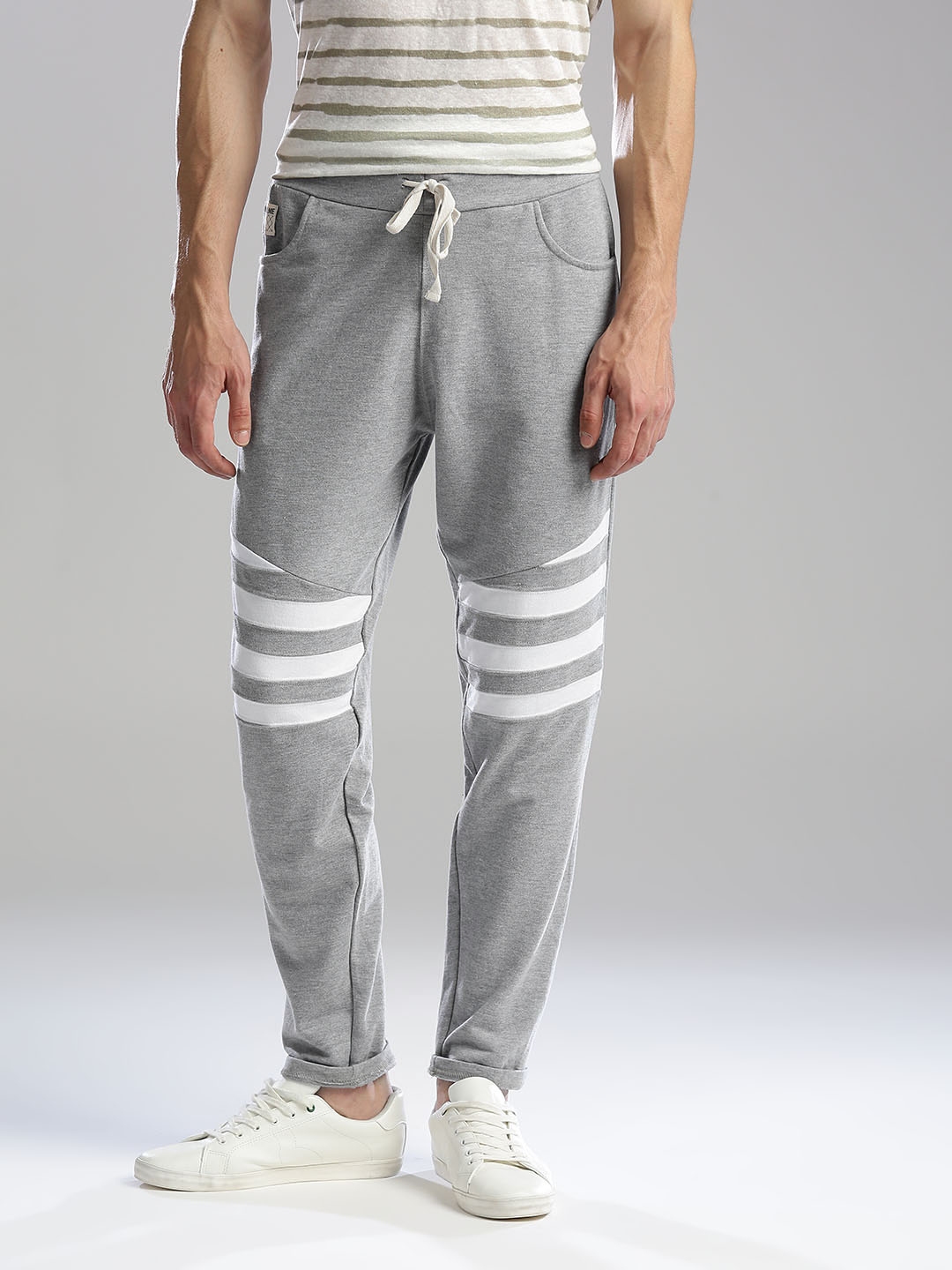 grey track pants mens