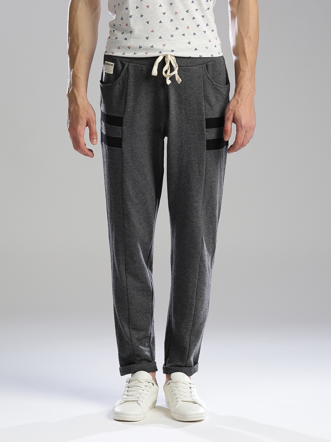 grey track pants mens