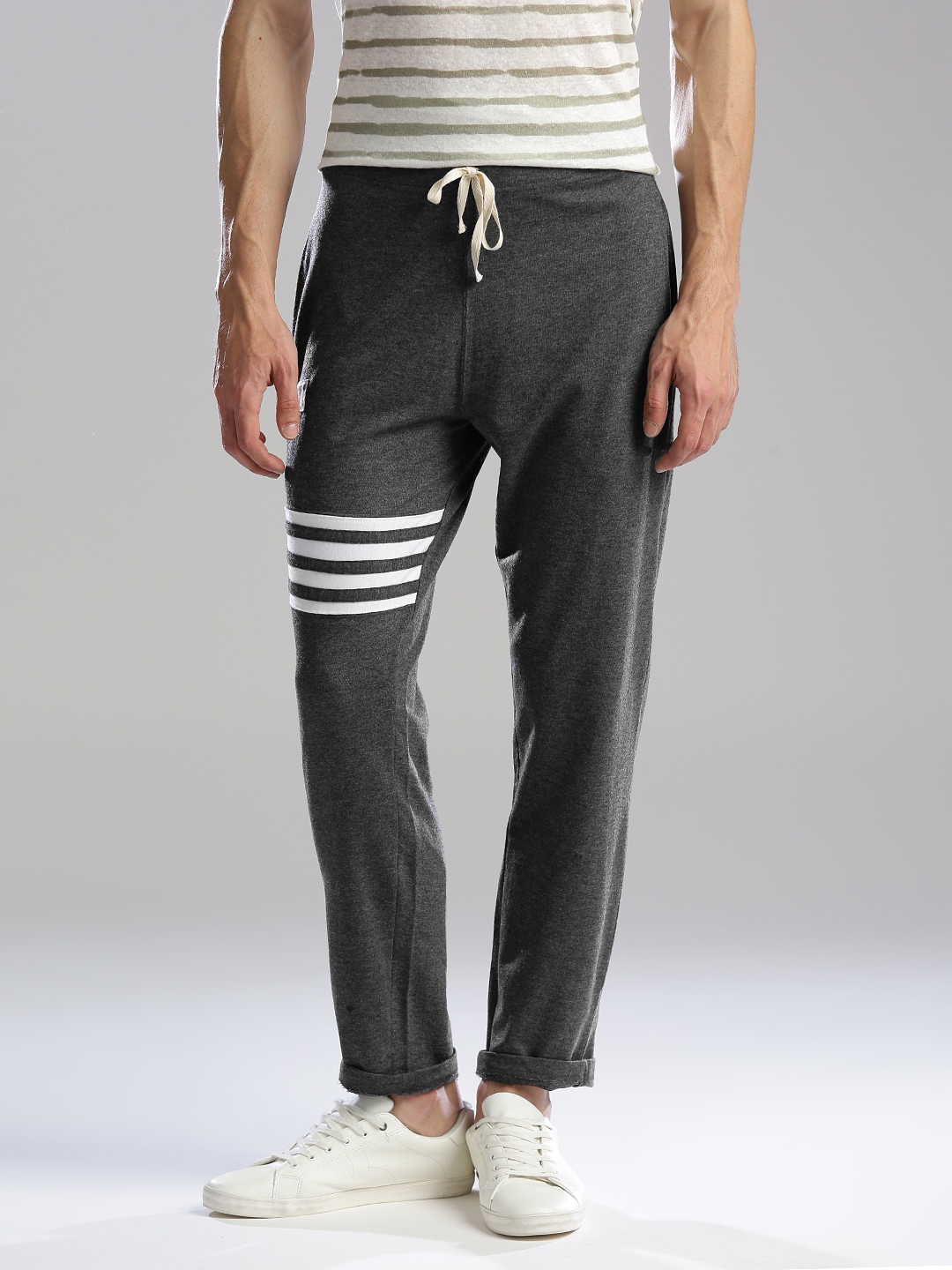 charcoal track pants