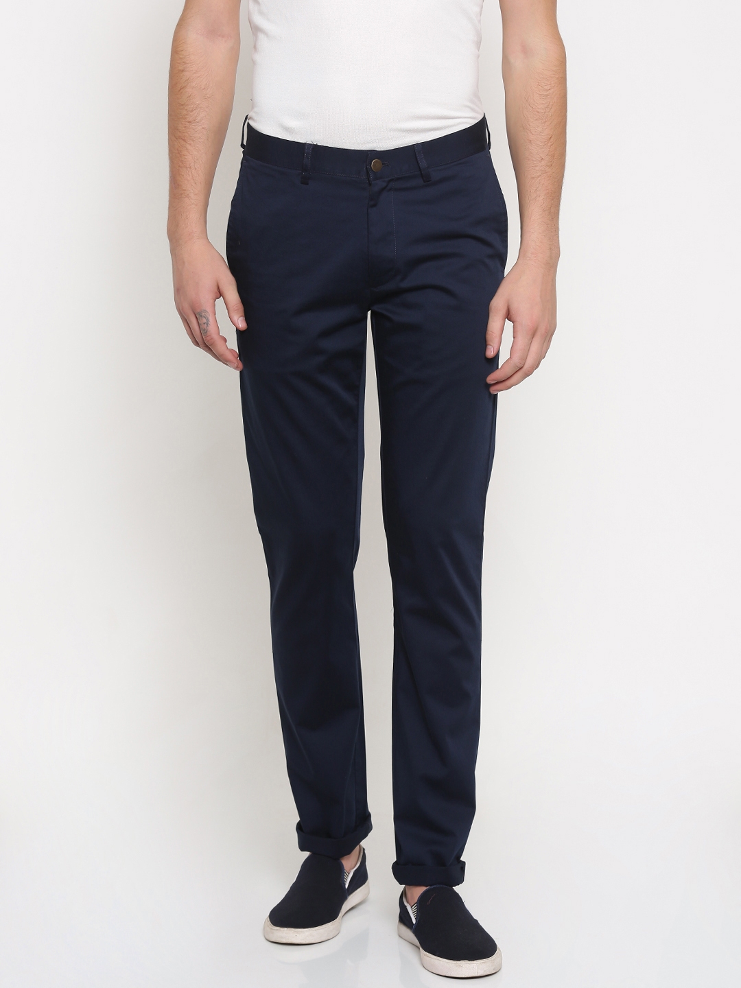 blue formal trousers mens