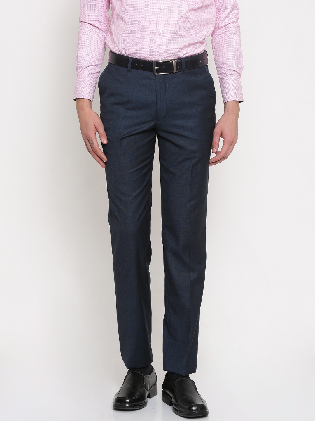 navy blue formal trousers mens
