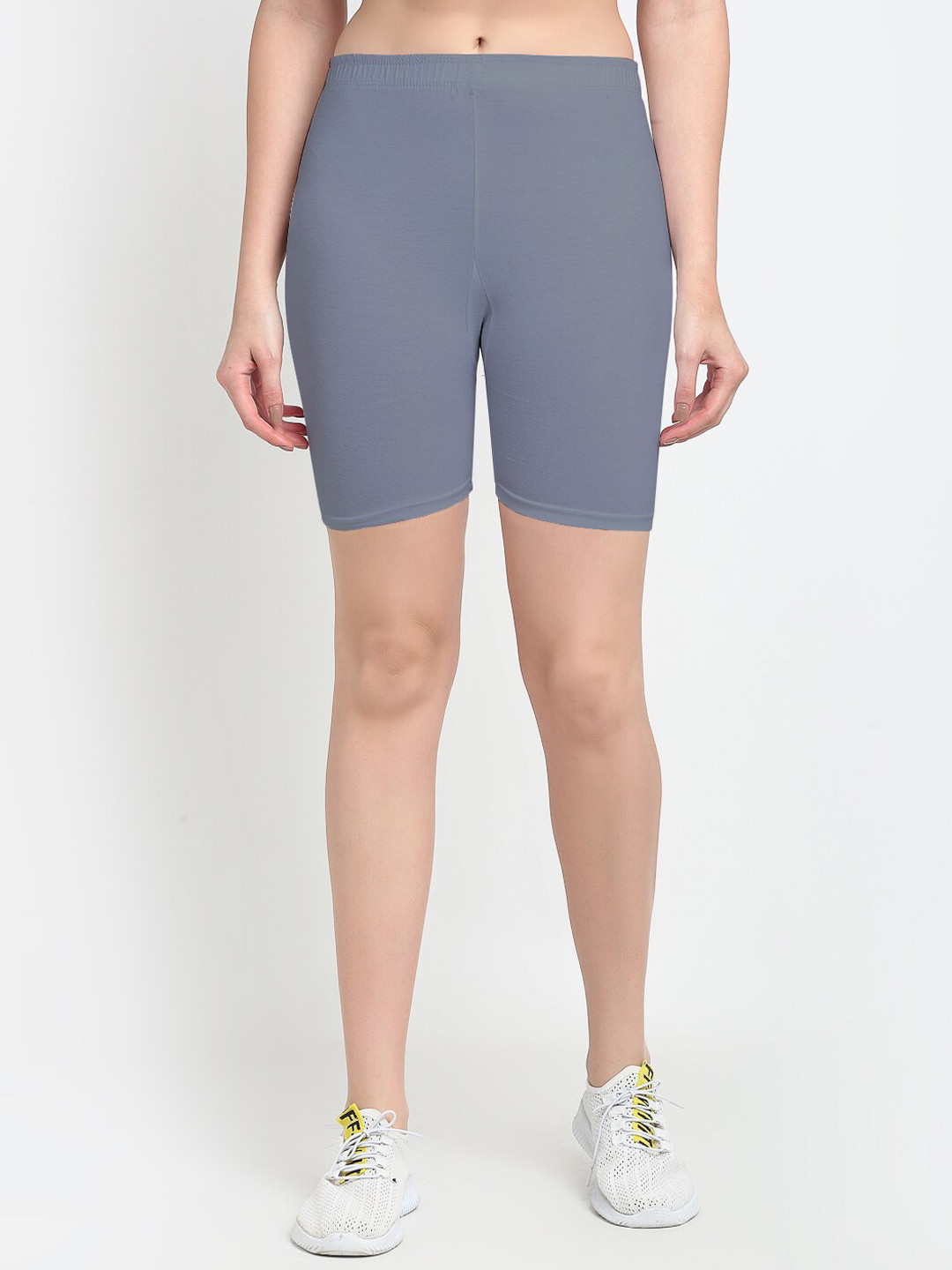 Buy GRACIT Women Grey Lycra Cycling Sports Shorts Shorts for Women