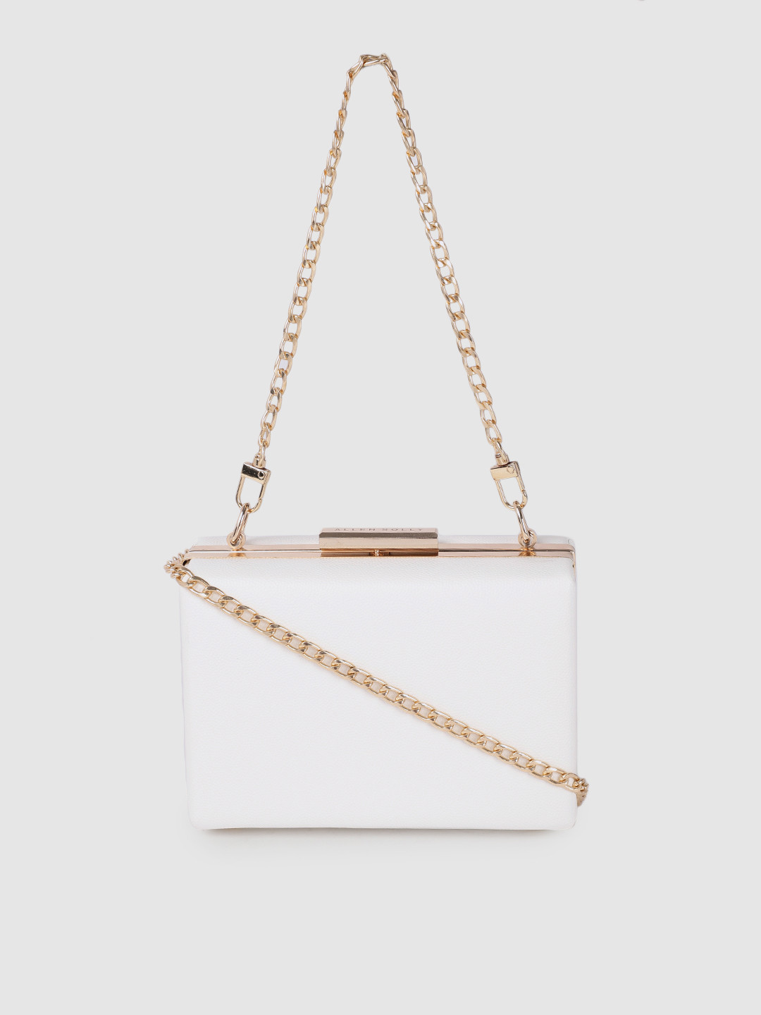 Buy Allen Solly White Solid Box Clutch Clutches for Women 20358080