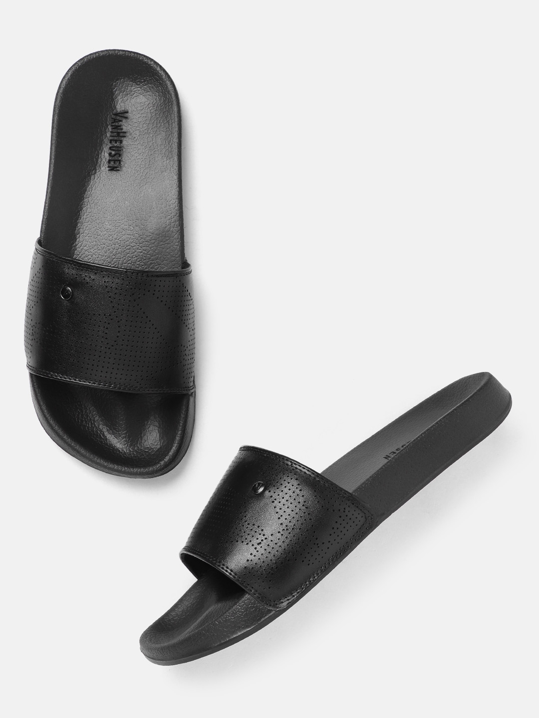 Buy Van Heusen Men Perforated Sliders - Flip Flops for Men 20361444 ...