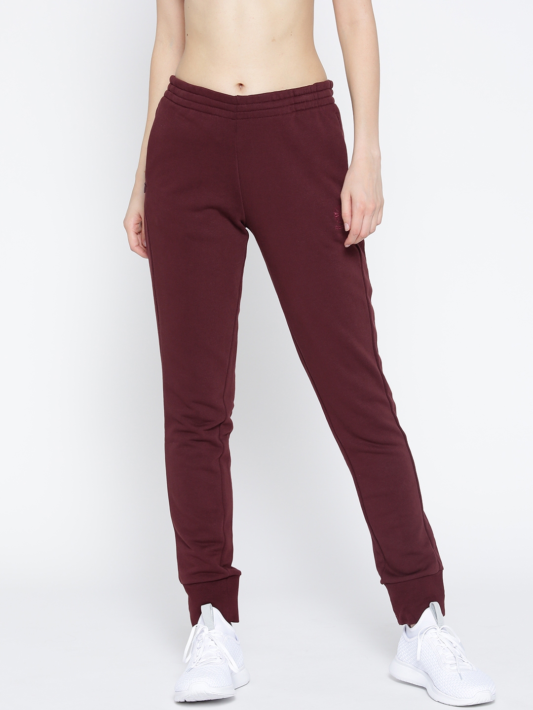 leather joggers brown