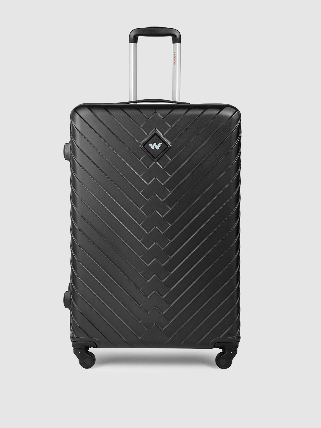 Buy Wildcraft Citron Textured Hard Sided Large Trolley Suitcase