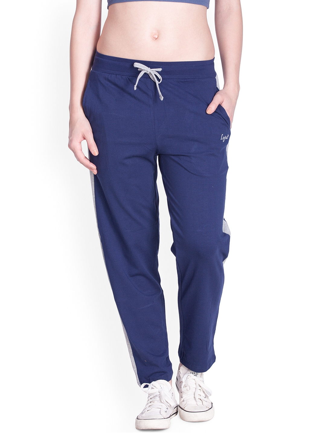 Buy LYRA Navy Blue Track Pants - Track Pants for Women 2037775 | Myntra