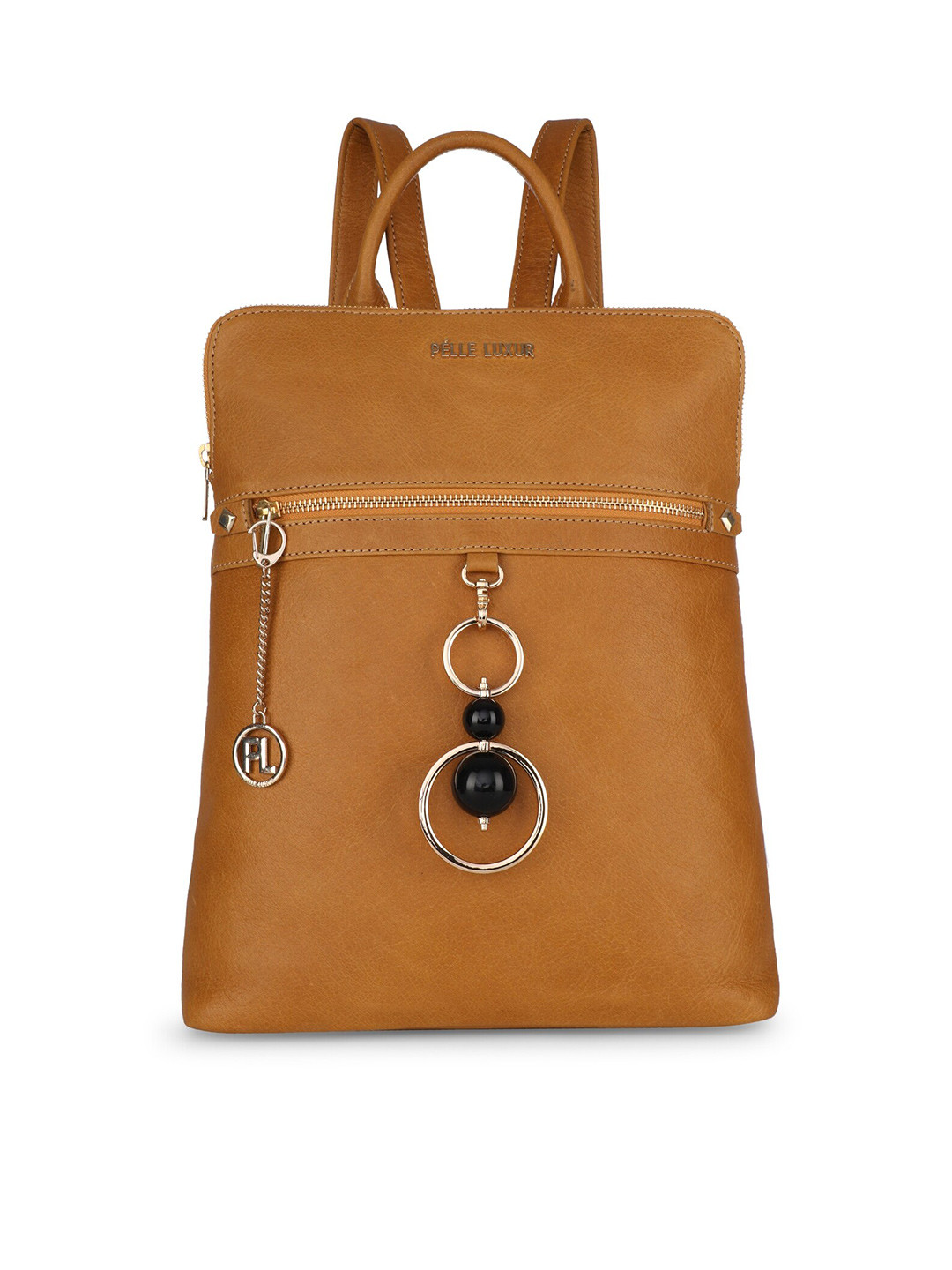 Buy PELLE LUXUR Women Tan Solid Backpack Backpacks for Women 20384182