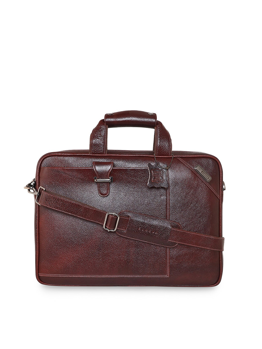 Buy ESBEDA Men Brown Leather Solid Laptop Bag Laptop Bag for Men 20387418 Myntra