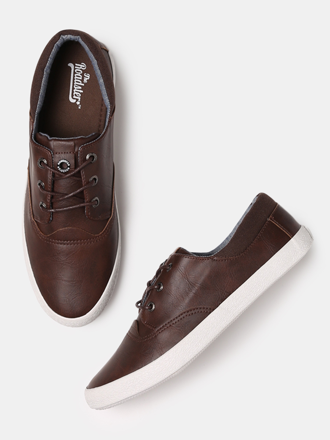 Buy Roadster Men Brown Sneakers - Casual Shoes for Men 2038982 | Myntra