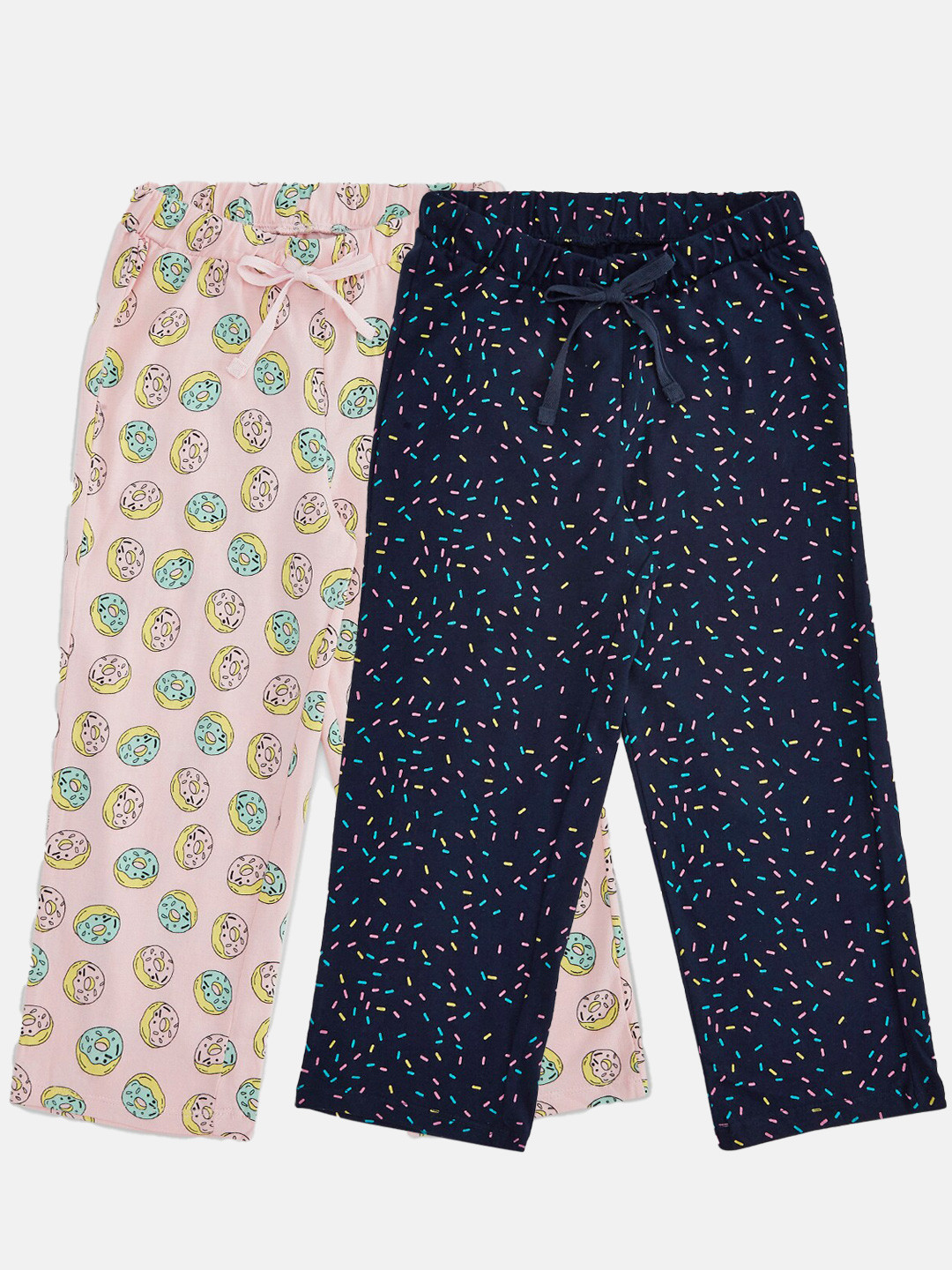 Buy Pantaloons Junior Girls Pack Of 2 Printed Cotton Lounge Capris
