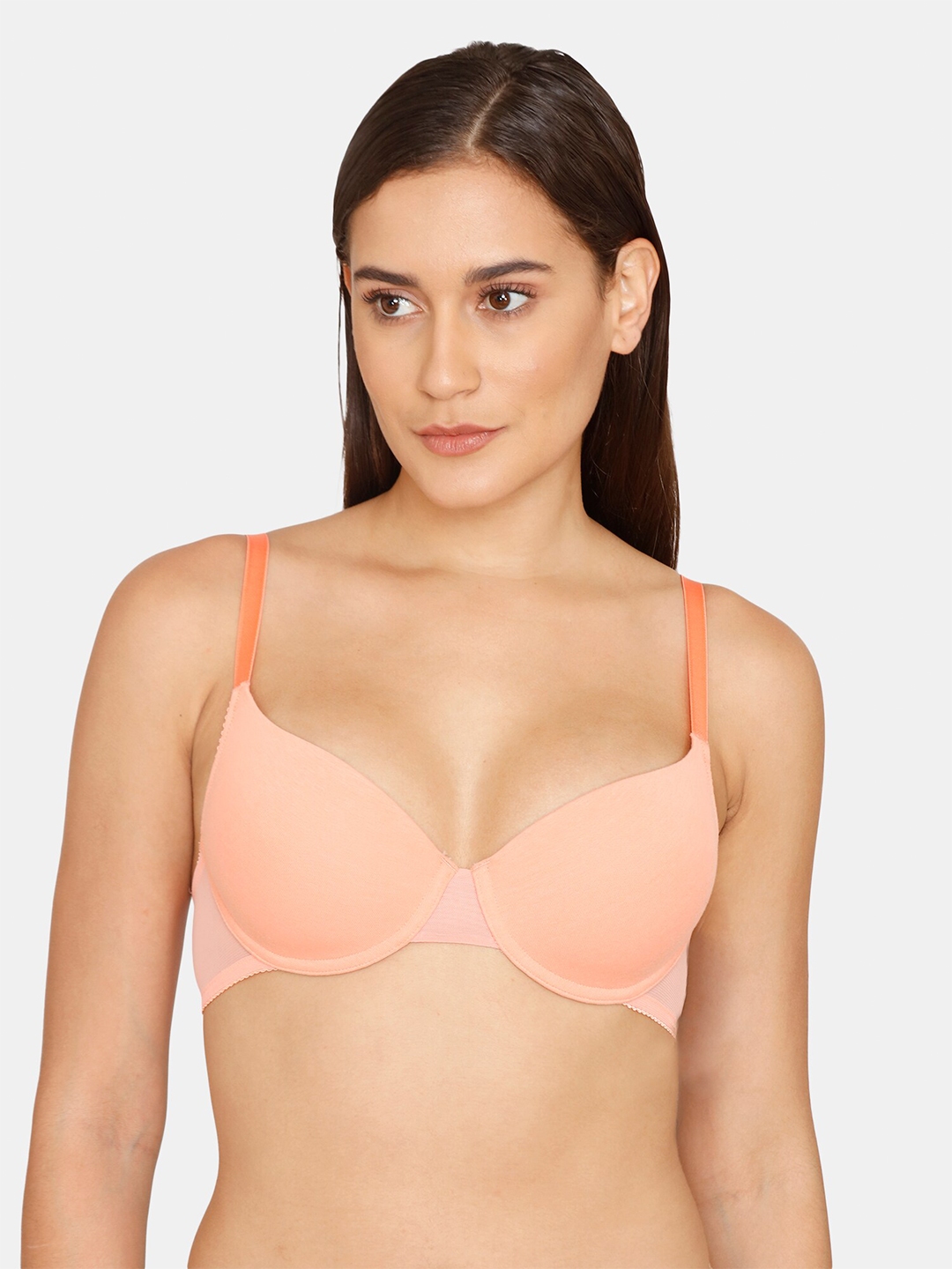 Buy Zivame Pink Bra Underwired Lightly Padded Bra For Women 20402864 Myntra 