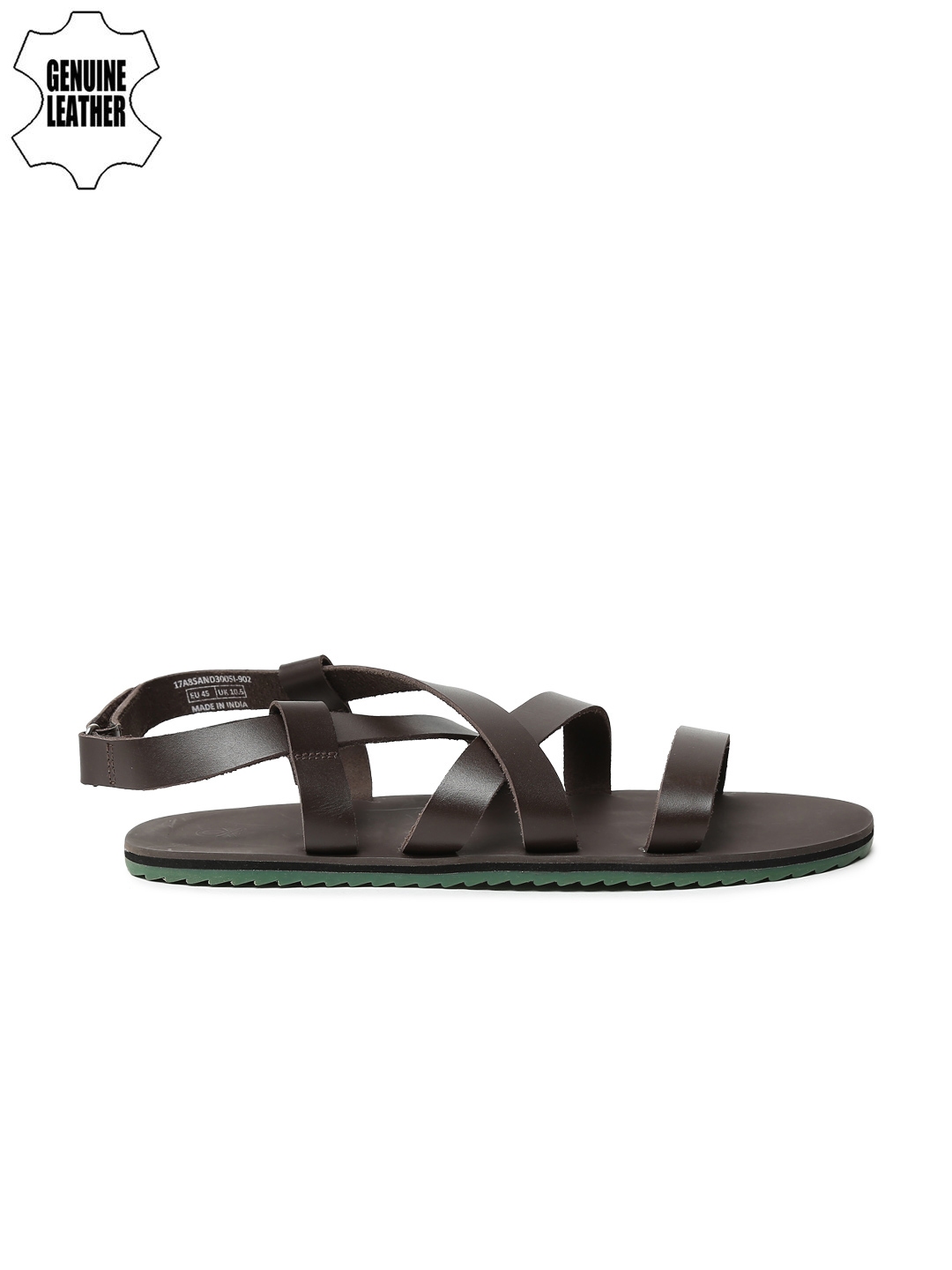 united colors of benetton men's leather sandals and floaters