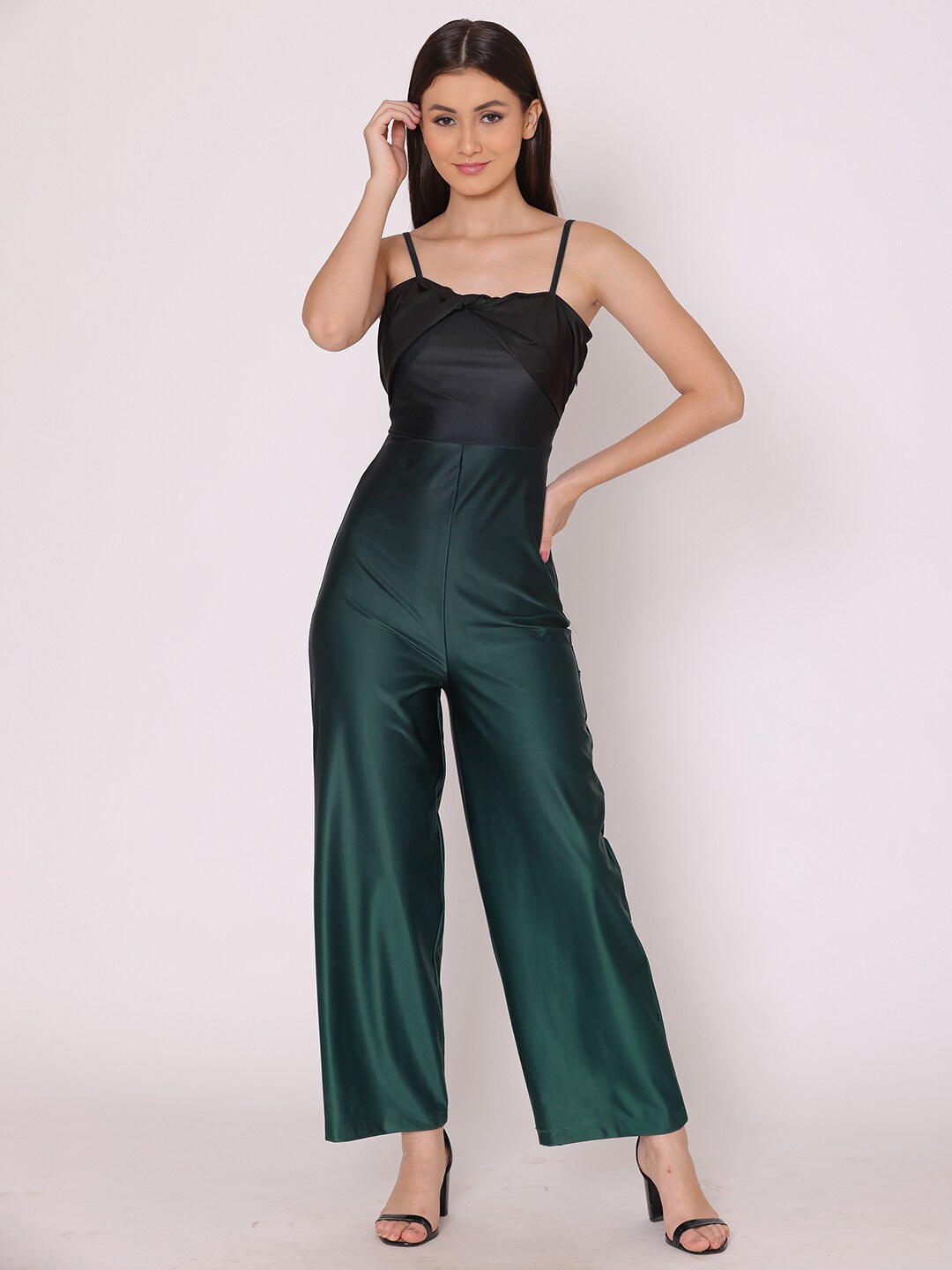 Buy HERE&NOW Teal Solid Basic Jumpsuit - Jumpsuit for Women 20404128 ...