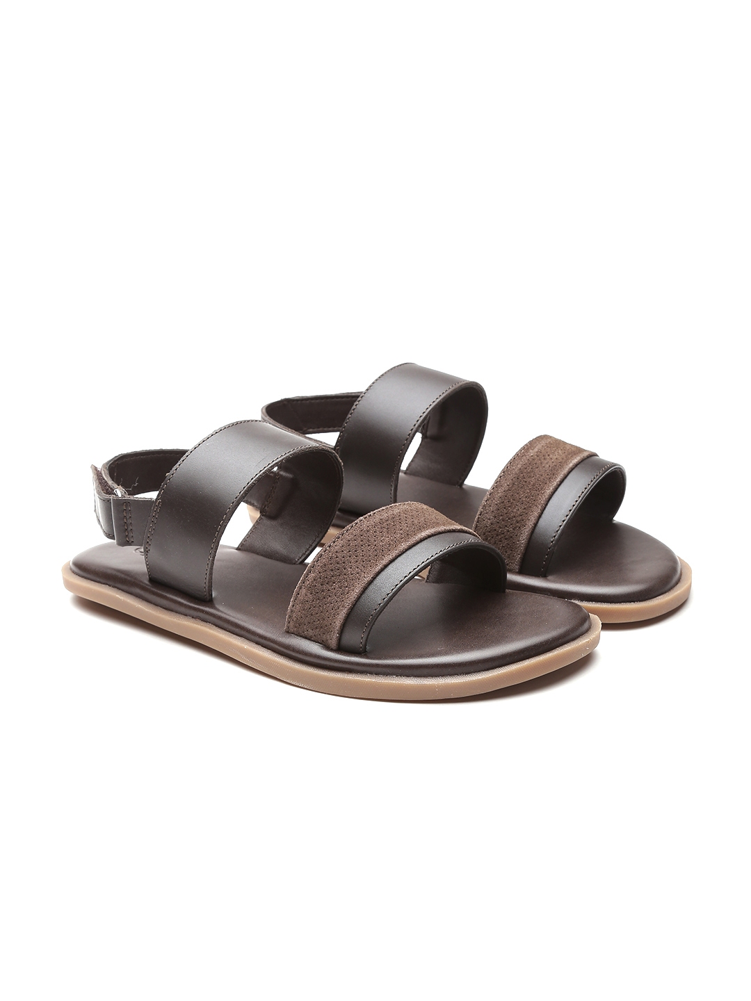 united colors of benetton men's leather sandals and floaters