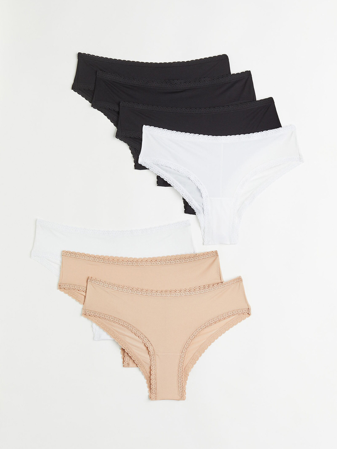 Buy H&M Women 7 Pack Hipster Briefs Briefs for Women 20412464 Myntra