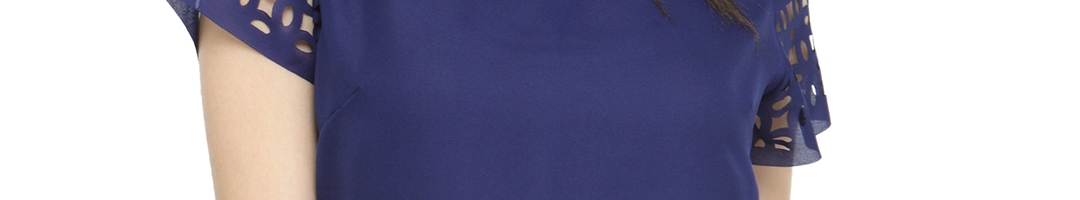 Buy PlusS Women Navy Blue Solid Top - Tops for Women 2041416 | Myntra