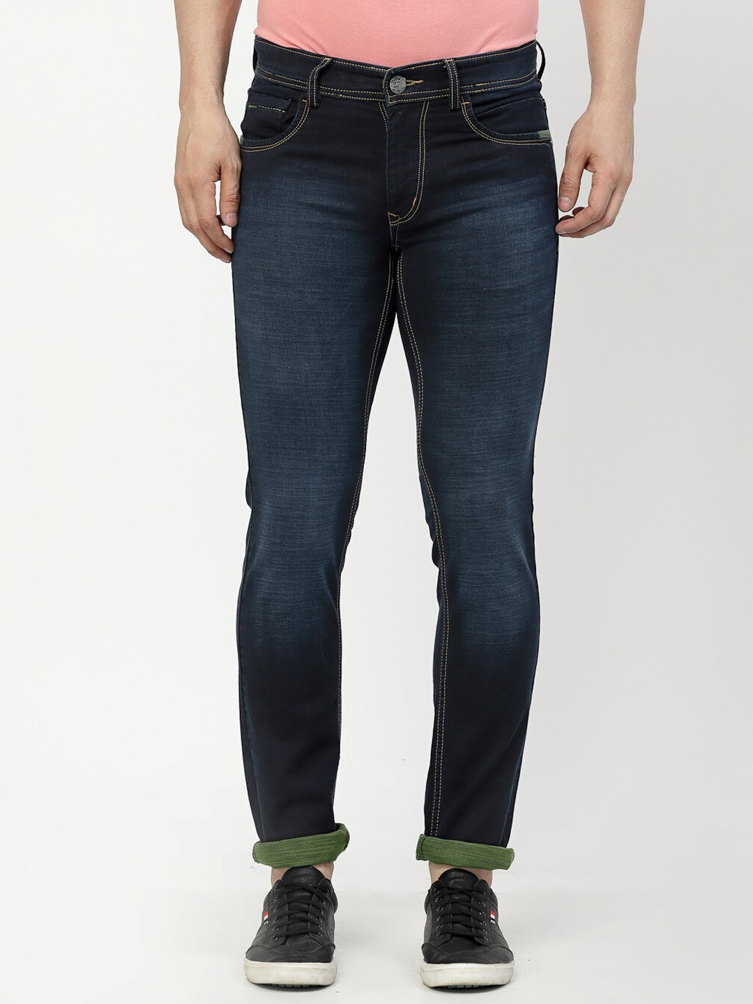 Buy TNG Men Blue Slim Fit Light Fade Stretchable Jeans - Jeans for Men ...