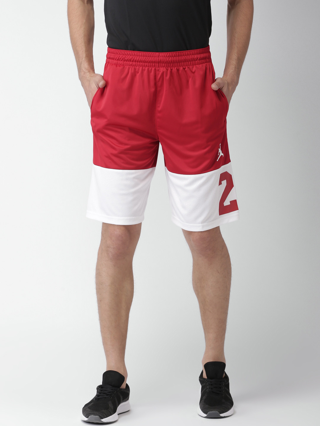 Buy Nike Jordan Men Red & White RISE TWENTY THREE Sports Shorts