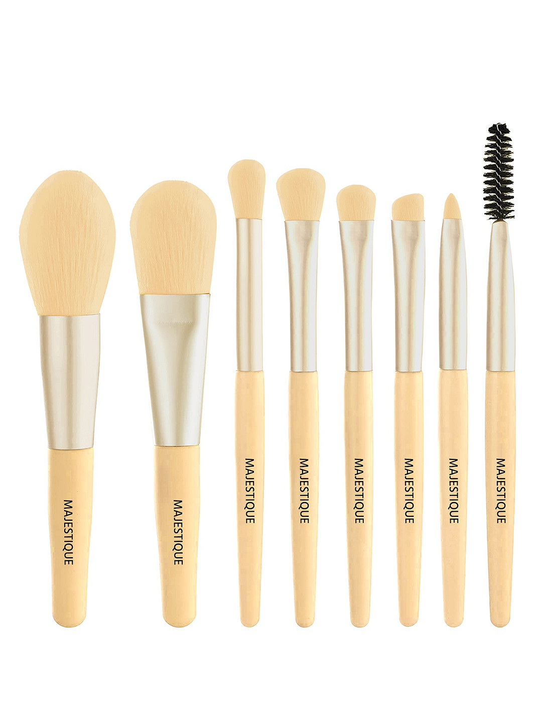 Buy MAJESTIQUE Beige Set Of 8 Makeup Brush Set Face Brush for Unisex
