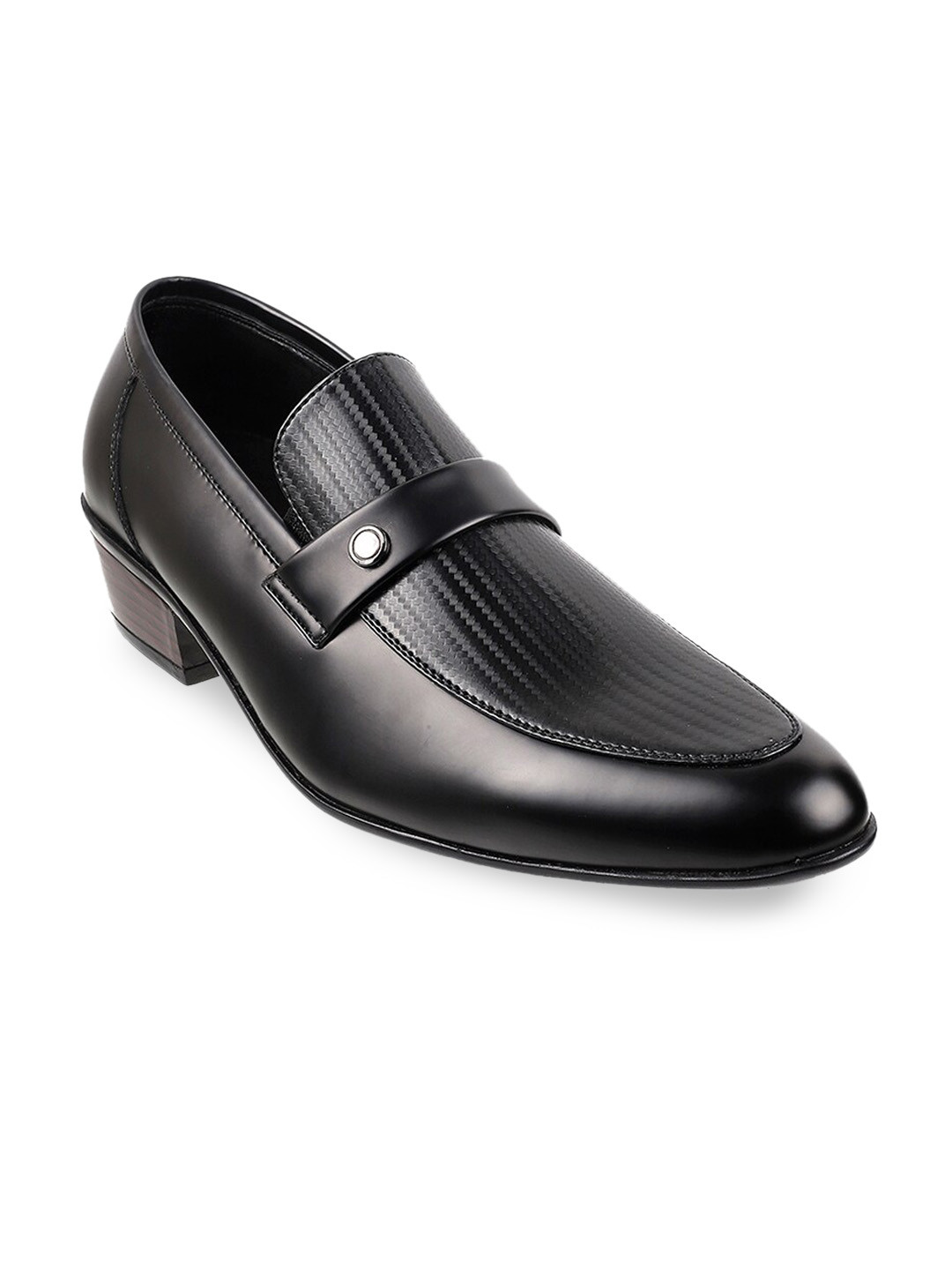 myntra black formal shoes