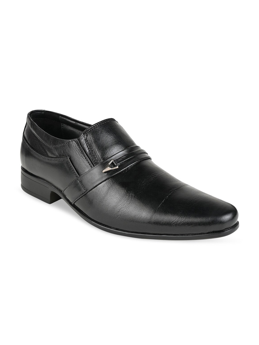 Buy Regal Men Black Solid Formal Slip On Shoes - Formal Shoes for Men ...