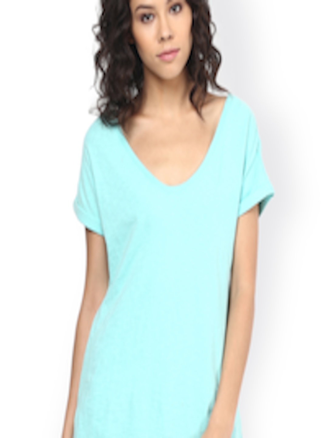 Buy GRAIN Women Turquoise Blue Solid Top - Tops for Women 2043283 | Myntra