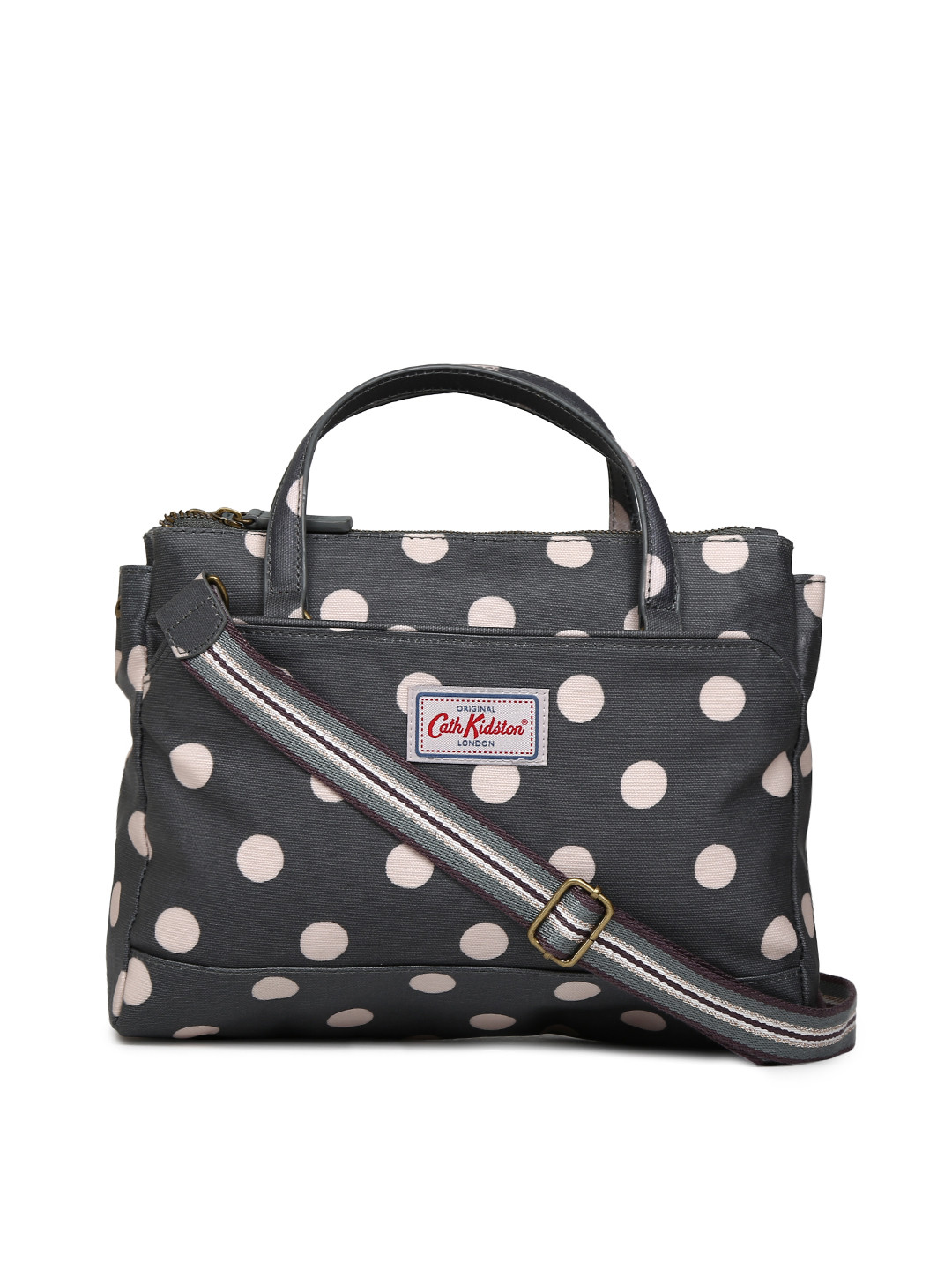 Buy Cath Kidston Grey Polka Dot Print Handheld Bag Handbags for Women