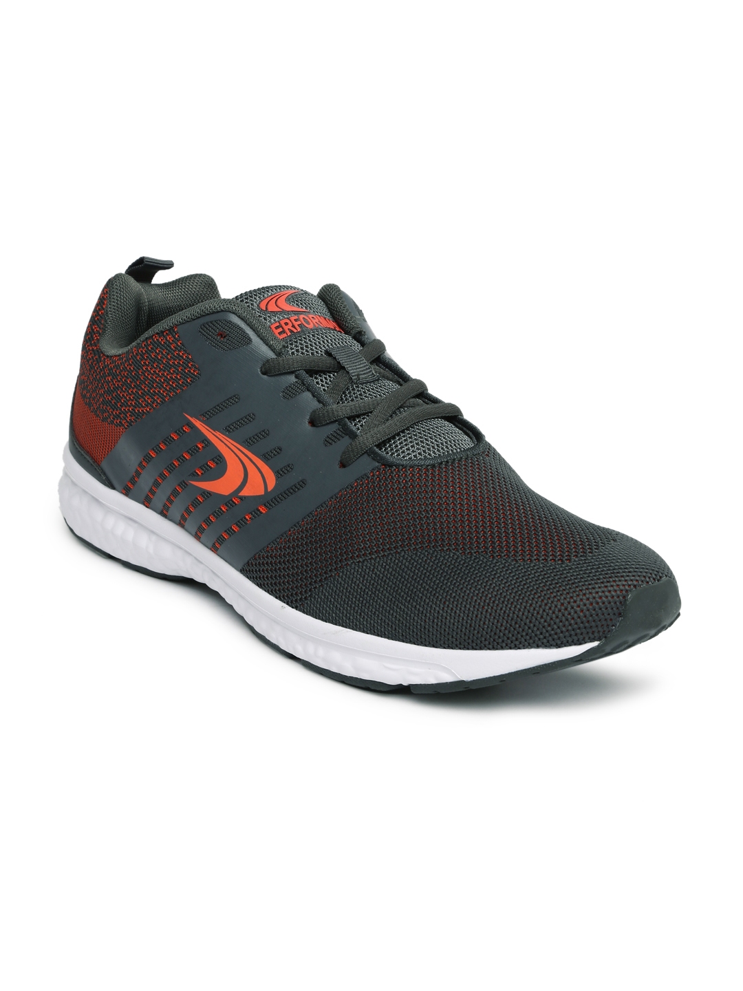 Buy Performax Men Grey & Orange Running Shoes - Sports Shoes for Men ...