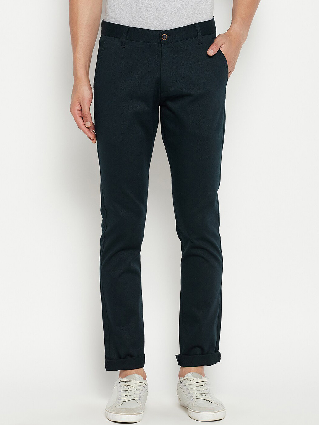 Buy Duke Men Solid Slim Fit Trousers Trousers for Men 20442242 Myntra