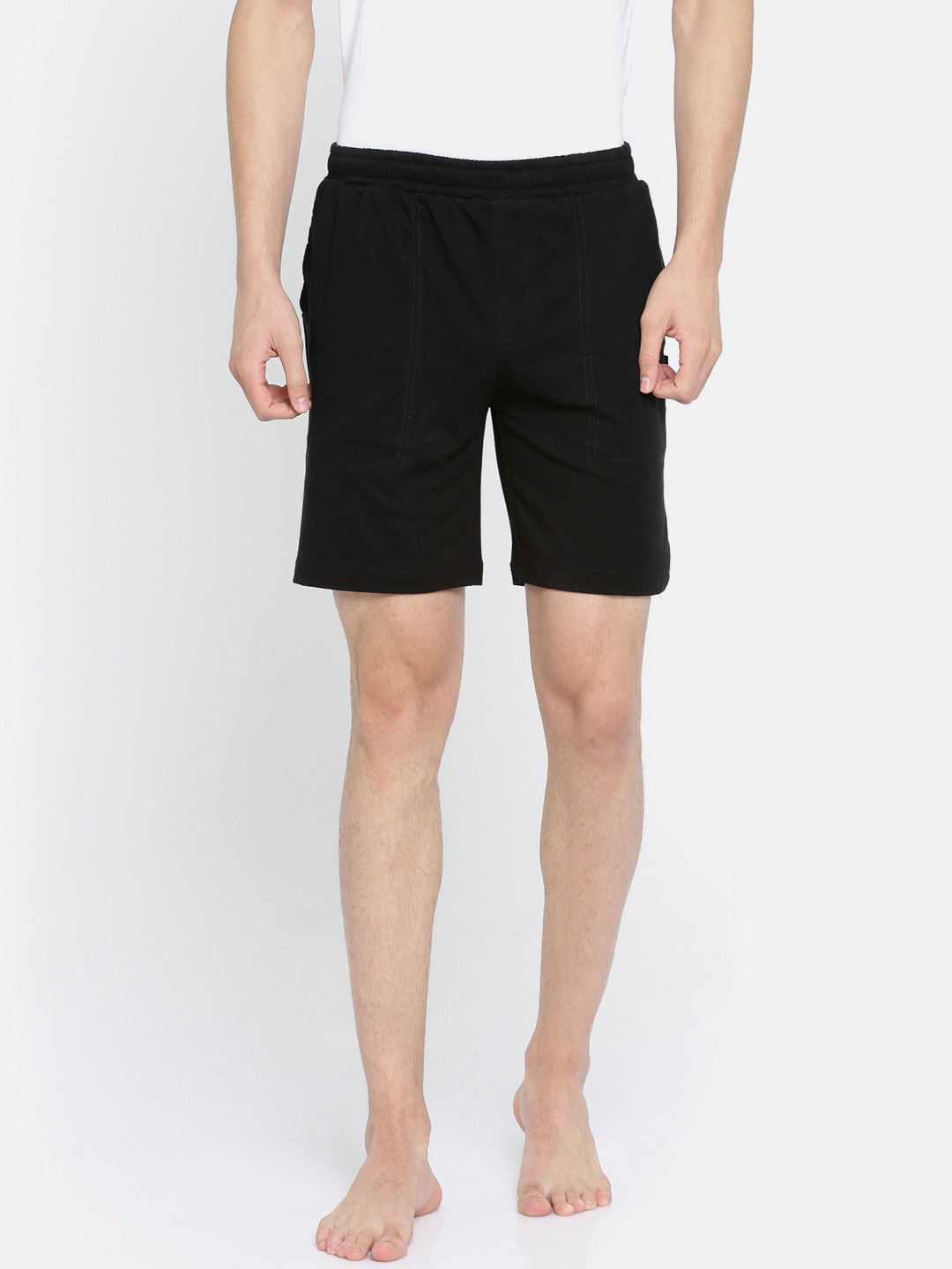 Buy Hanes Black Comfort Fit Active Lounge Shorts MPO62 002 PL Lounge