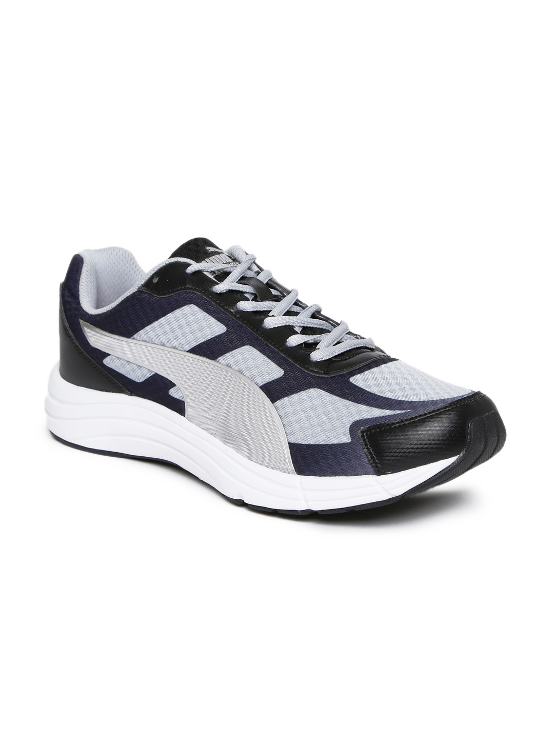 puma men navy blue running shoes
