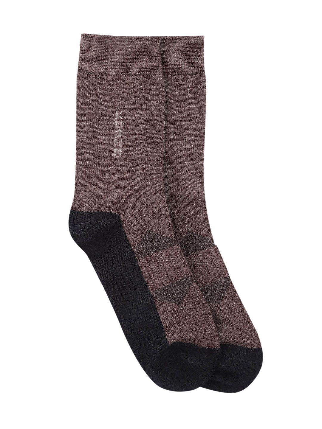Buy Kosha Men Brown & Black Warm Merino Wool Technical Socks Socks