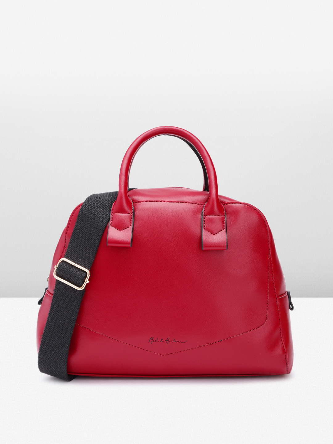 Buy Mast & Harbour Solid PU Structured Handheld Bag Handbags for