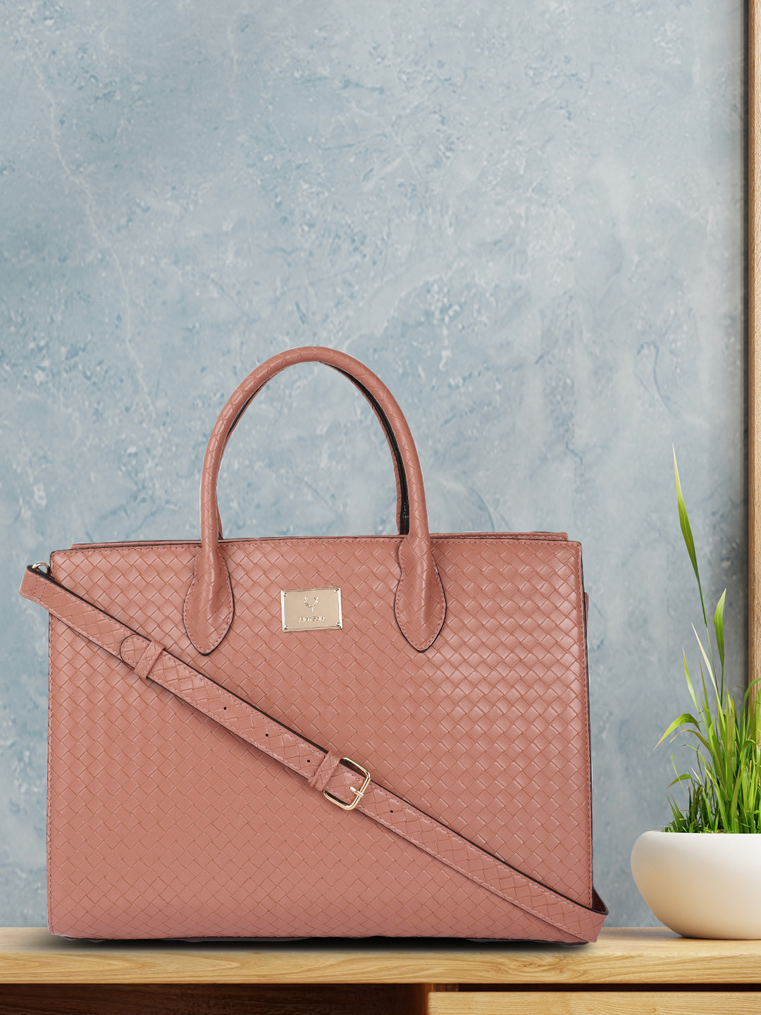 Buy Allen Solly Dusty Pink Quilted Shoulder Bag Handbags for Women 20462812 Myntra