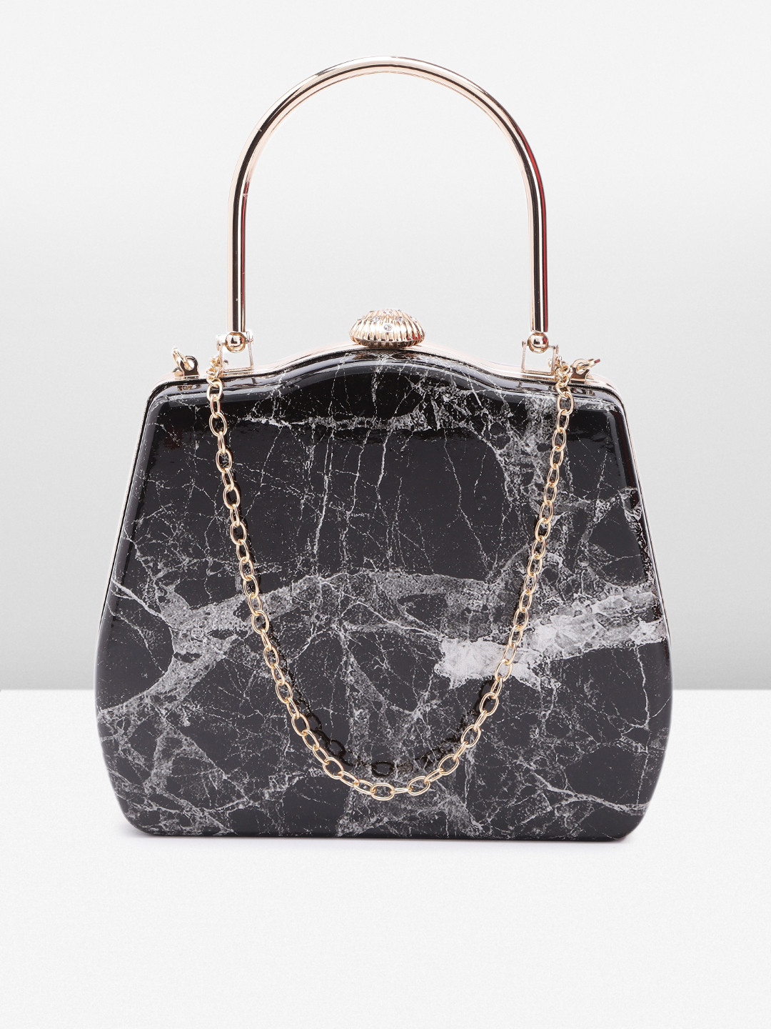 Buy Allen Solly Textured Purse Clutch With Wrist Loop Clutches for