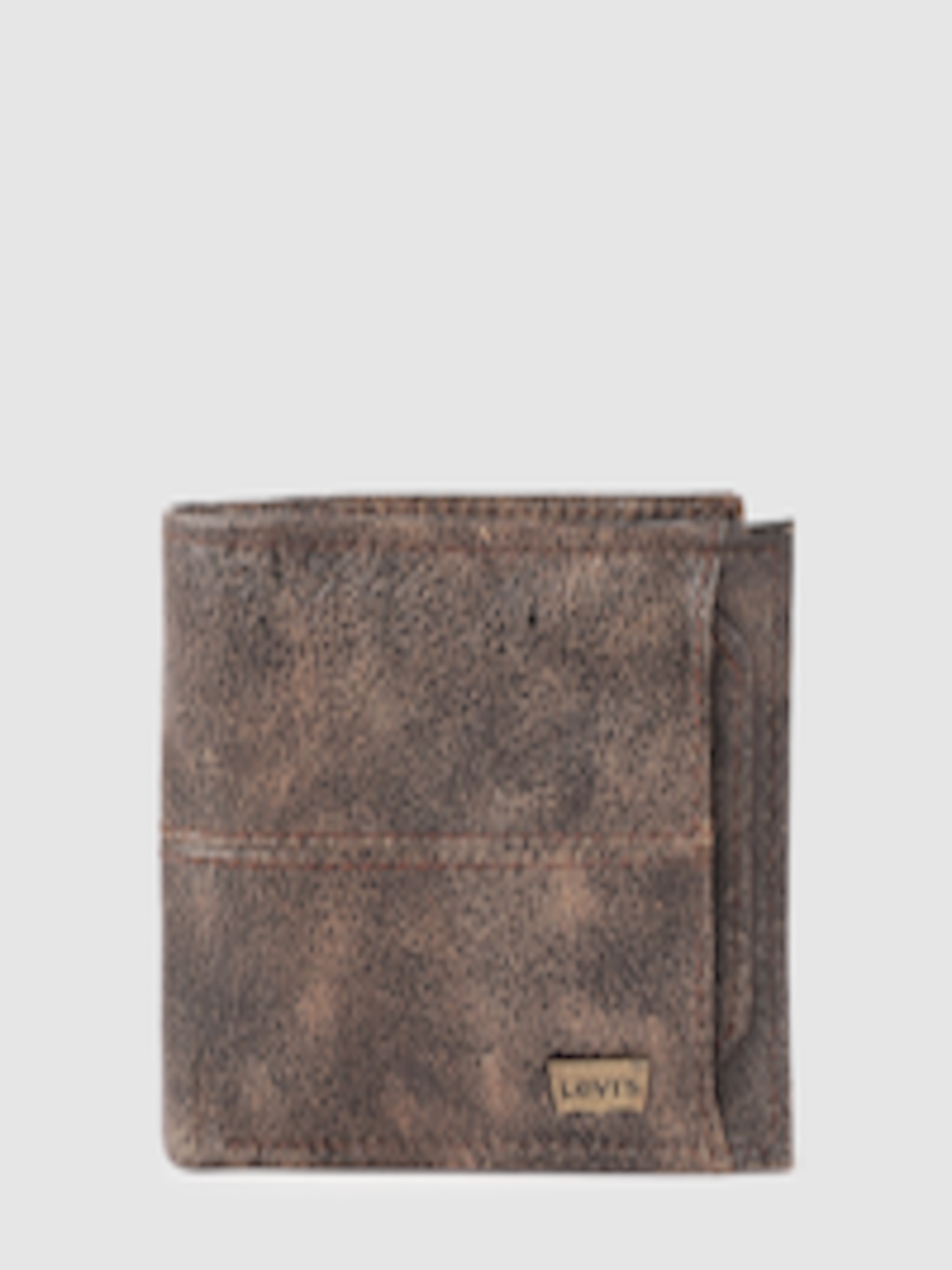 Buy Levis Men Brown Textured Leather Two Fold Wallet - Wallets for Men ...